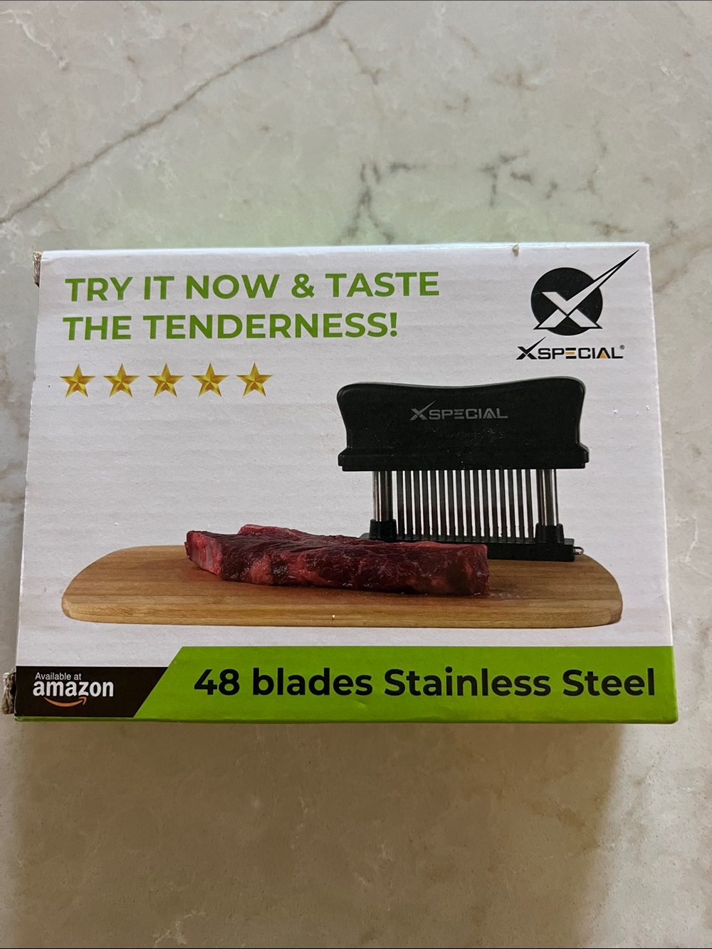 XSpecial 48-Blade Stainless Steel Meat Tenderizer – New in Box